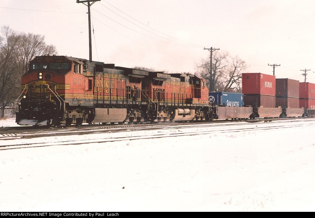 Westbound stack train